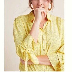 Anthropologie Maeve Blithe Yellow Button Down 4